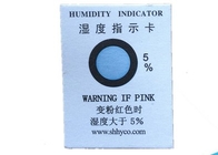 High Accurately Humidity Indicator Card , Electronic RH5% Humidity Absorbing Products
